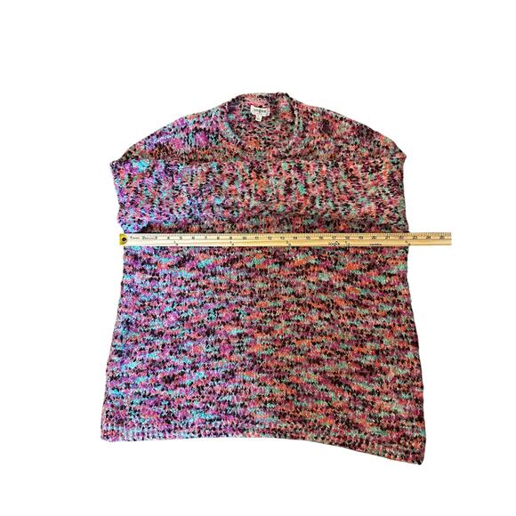 Umgee Multicolor Knit Sweater | Size L | Cozy Oversized FallFashion Y2KStyle - Picture 4 of 8